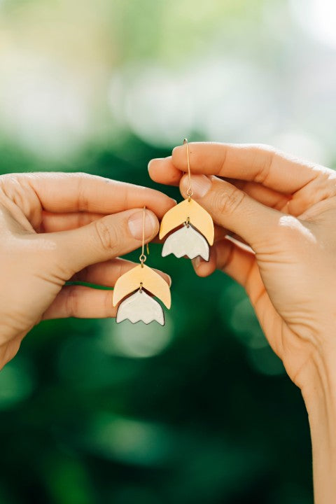 Snowdrop Tulip Earrings