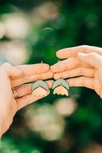 Load image into Gallery viewer, Willow Green Tulip Earrings