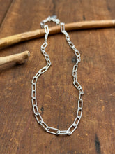 Load image into Gallery viewer, Silver Paperclip Necklace