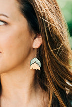 Load image into Gallery viewer, Willow Green Tulip Earrings
