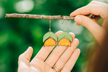 Load image into Gallery viewer, Marigold Tulip Earrings