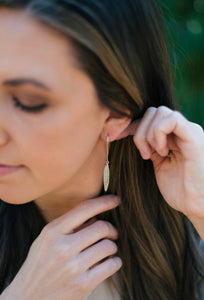 Silver Olive Branch Earrings