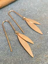 Load image into Gallery viewer, Golden Olive Branch Earrings